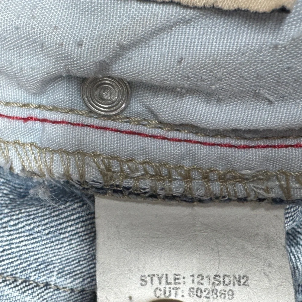 Y2K Blue Cult Midrise Kate Flare Patchwork Denim Distressed Blue Jeans Size 31